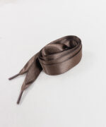 Atacadores de Cetim Grandes Castanho Escuro - Image 3