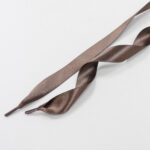 Atacadores de Cetim Grandes Castanho Escuro