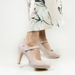 Sapatos de Senhora Ginova em Camurça